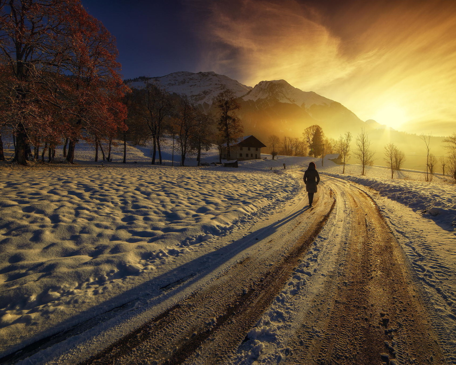 Winter Sunrise wallpaper 1600x1280