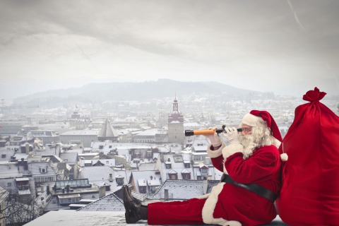 Das Santa Claus Is Coming To Town Wallpaper 480x320