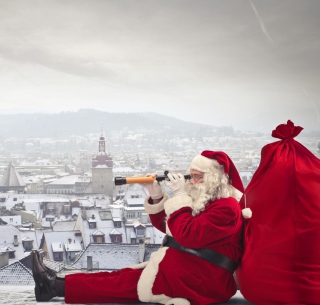 Kostenloses Santa Claus Is Coming To Town Wallpaper für iPad 2