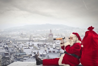 Kostenloses Santa Claus Is Coming To Town Wallpaper für Android, iPhone und iPad