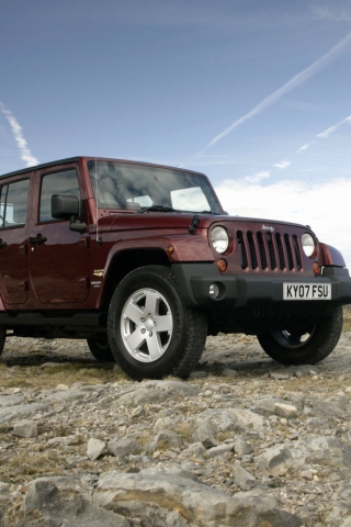 Das Jeep Wrangler Unlimited Wallpaper 320x480