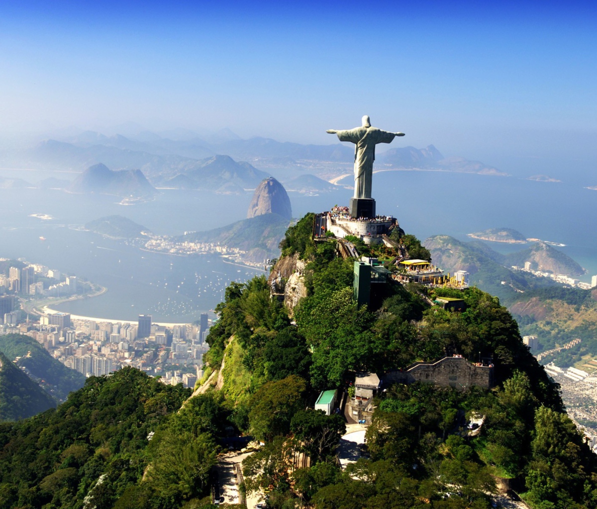 Das Christ Statue In Rio De Janeiro Wallpaper 1200x1024