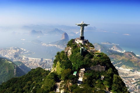 Das Christ Statue In Rio De Janeiro Wallpaper 480x320