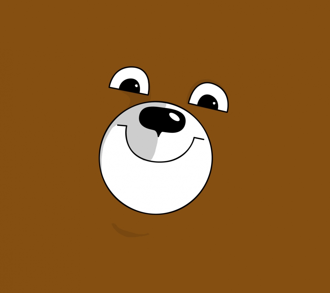 Sfondi Smiling Bear Illustration 1080x960