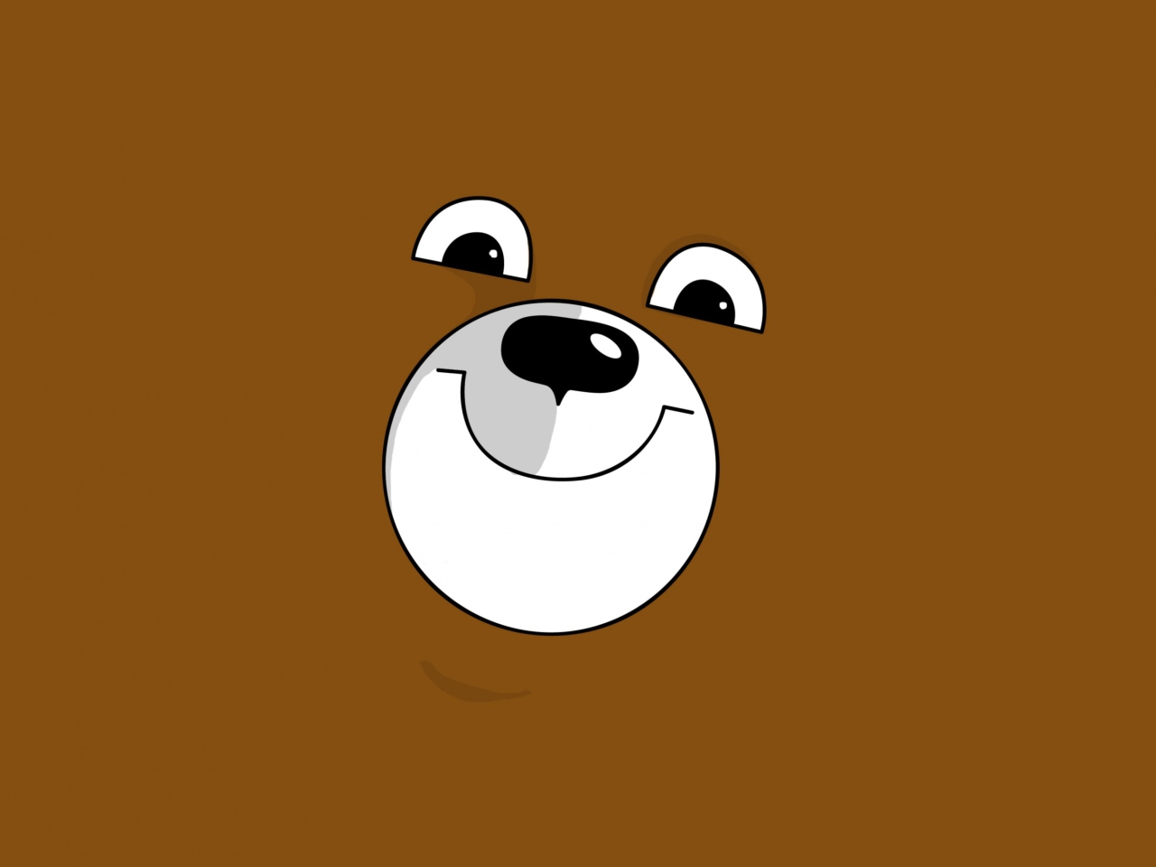 Fondo de pantalla Smiling Bear Illustration 1280x960