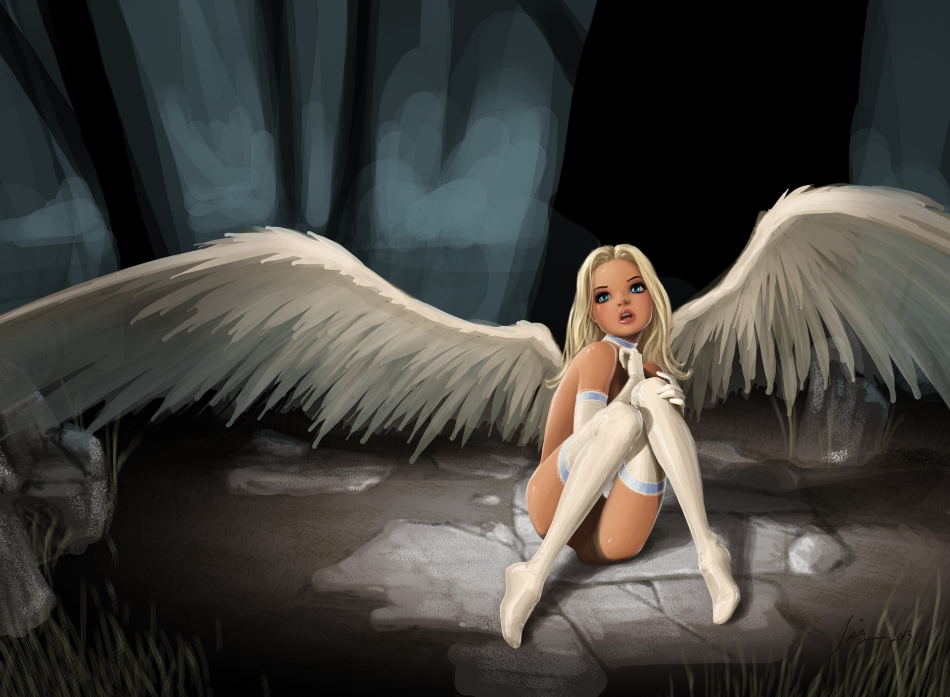 White Angel Wallpaper for Sony Xperia Z.