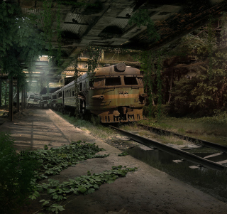 Abandoned Train sfondi gratuiti per iPad mini