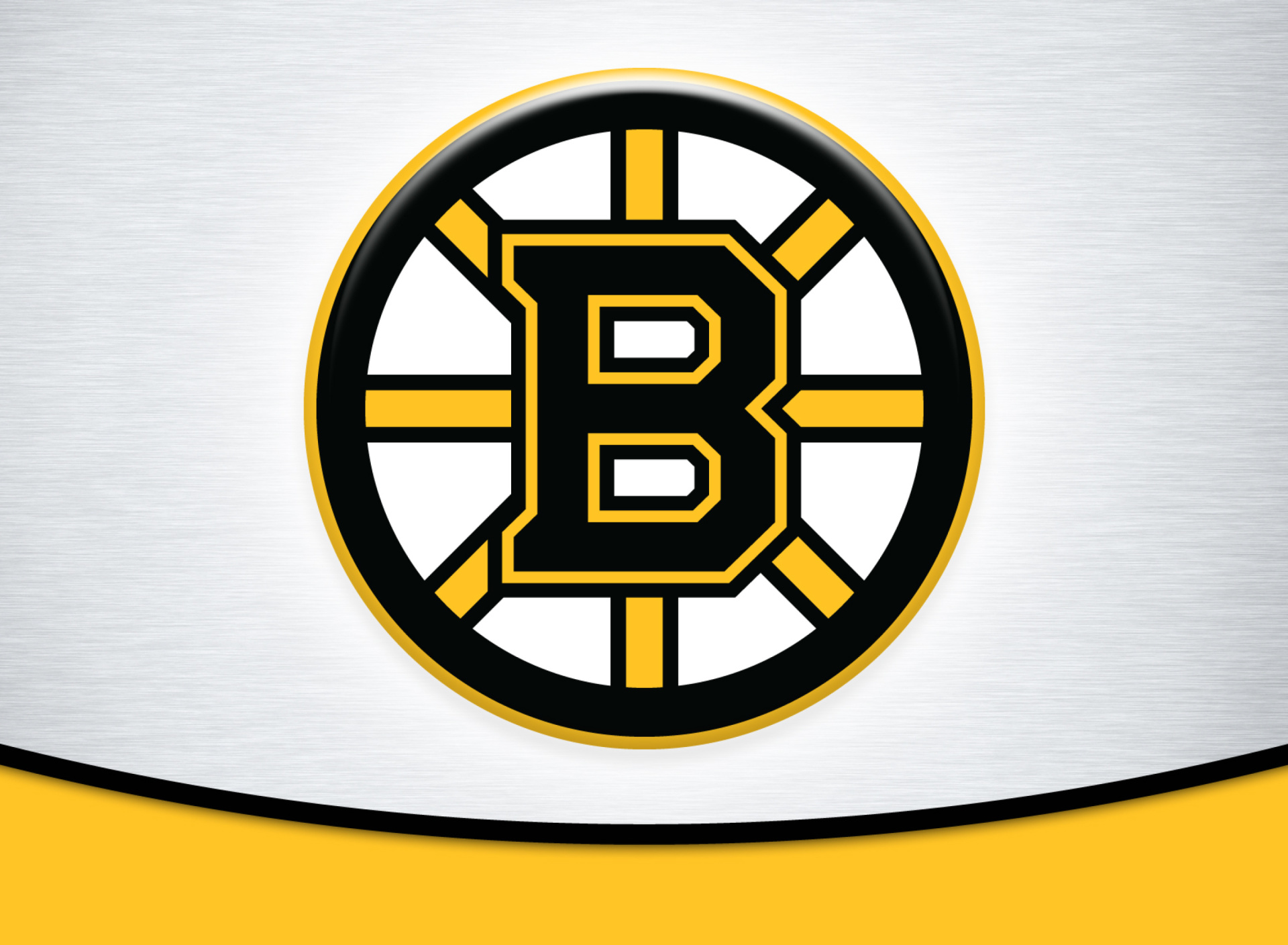 Обои Boston Bruins Team Logo 1920x1408