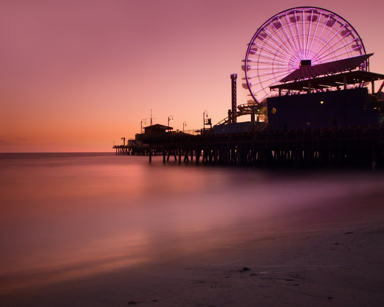 Обои Santa Monica State Beach 1280x1024