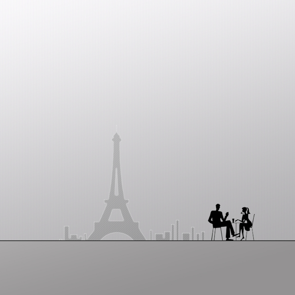 Fondo de pantalla Eiffel Tower Drawing 1024x1024