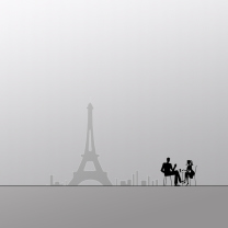 Das Eiffel Tower Drawing Wallpaper 208x208