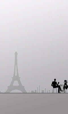 Fondo de pantalla Eiffel Tower Drawing 240x400