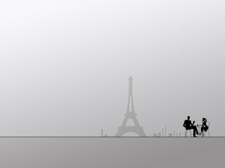 Обои Eiffel Tower Drawing 320x240