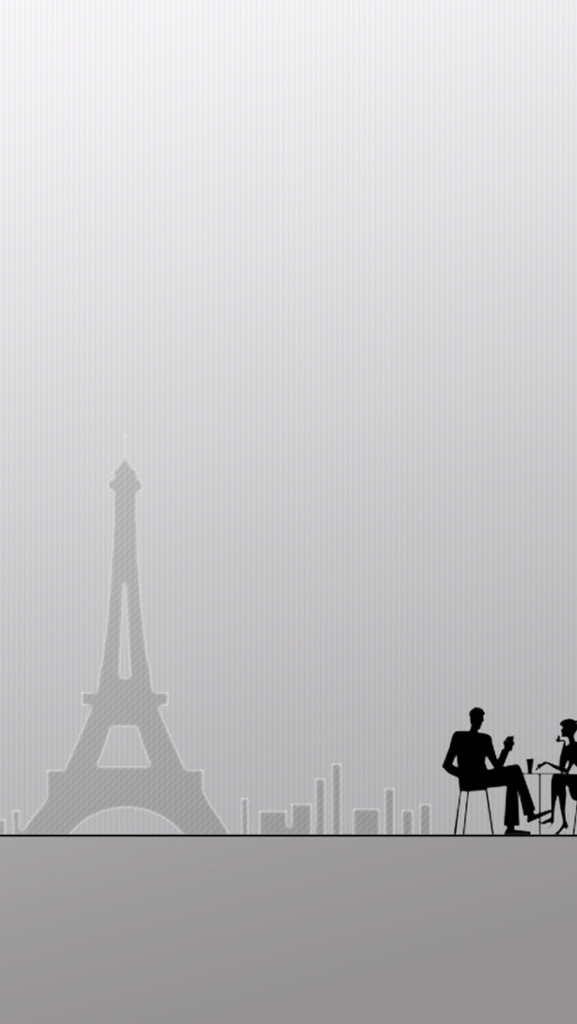 Обои Eiffel Tower Drawing 640x1136