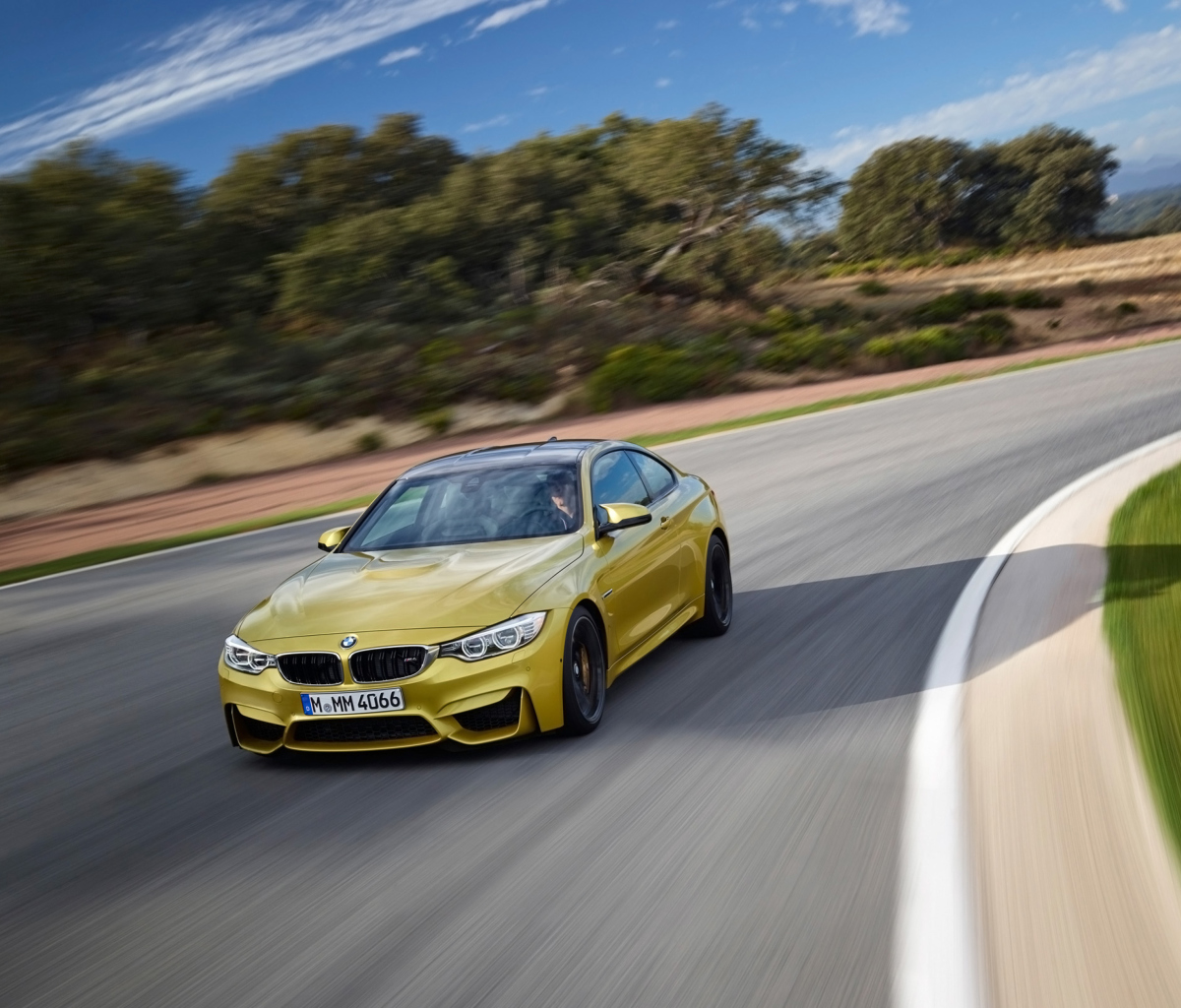 Screenshot №1 pro téma 2014 BMW M4 Coupe In Motion 1200x1024