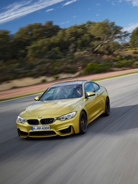 2014 BMW M4 Coupe In Motion wallpaper 480x640