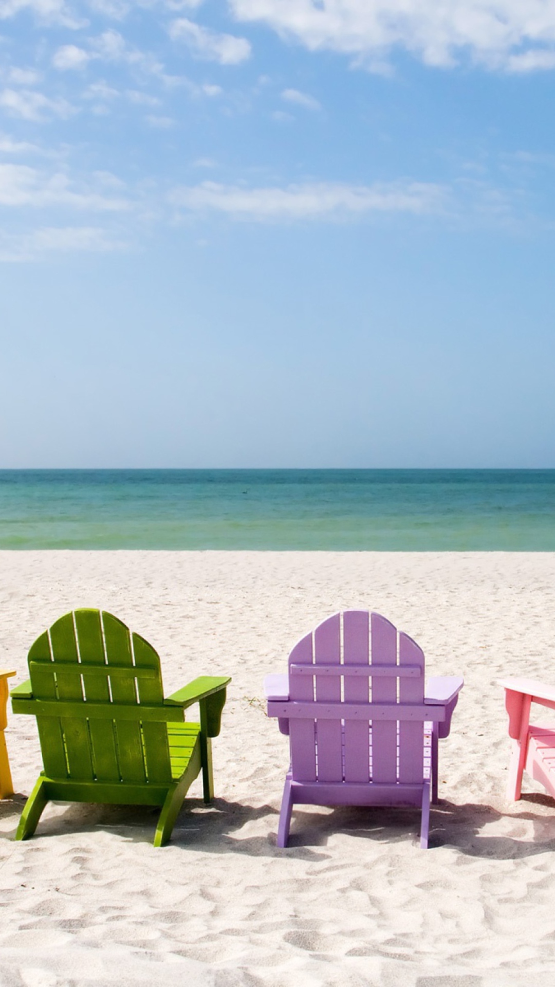 Обои Beach Chairs 1080x1920