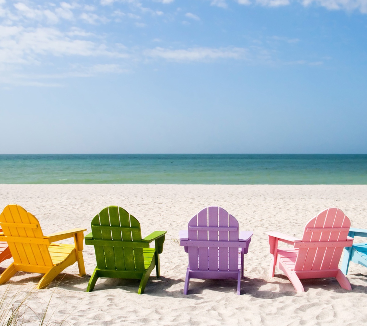 Das Beach Chairs Wallpaper 1440x1280