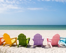 Fondo de pantalla Beach Chairs 220x176