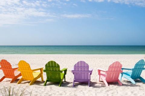 Обои Beach Chairs 480x320