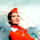 Aeroflot Russian Girl wallpaper 128x128