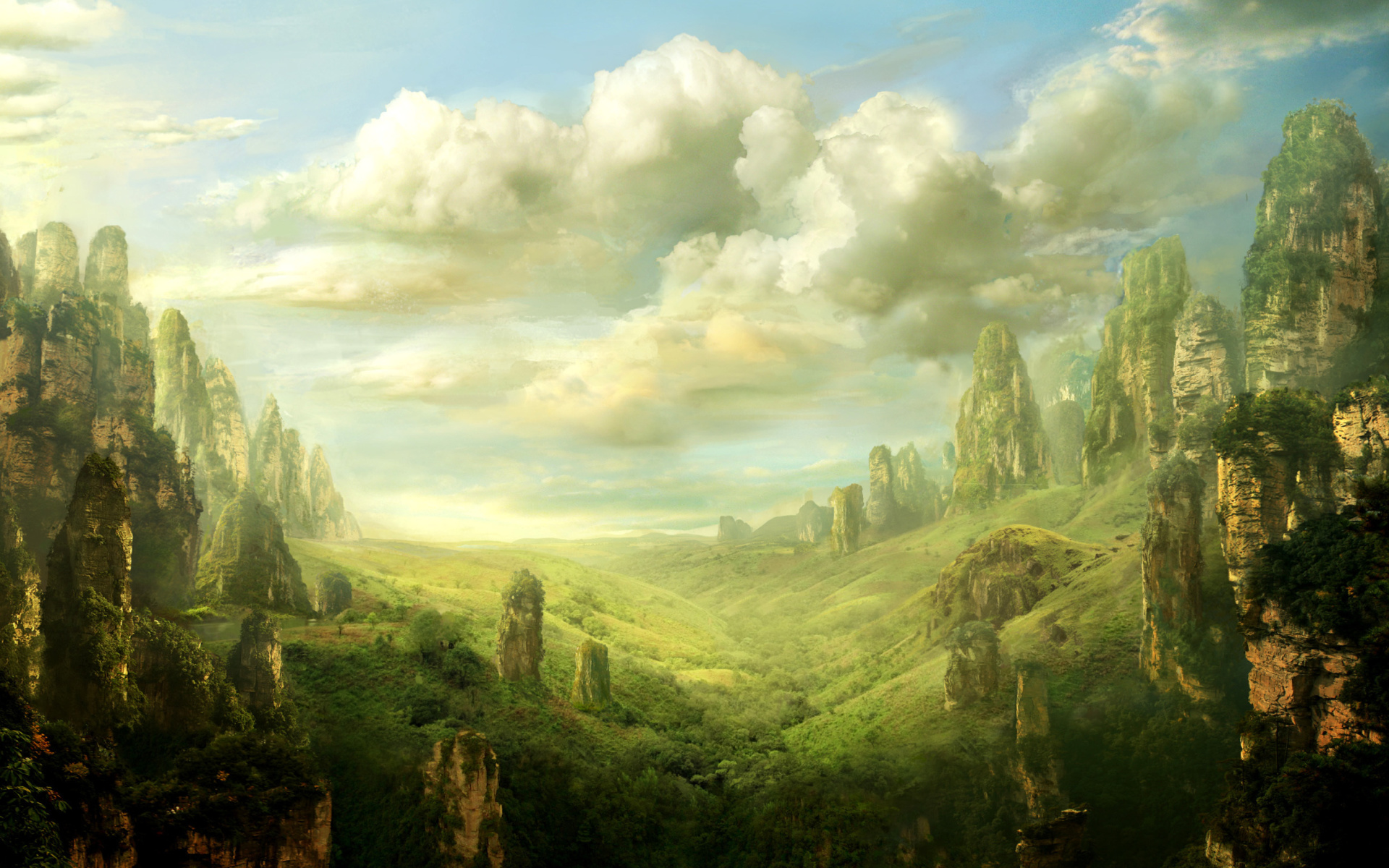 Das Fantasy Landscape Wallpaper 1920x1200