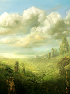 Screenshot №1 pro téma Fantasy Landscape 240x320