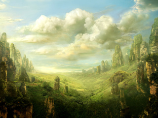 Das Fantasy Landscape Wallpaper 320x240