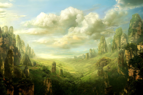 Fantasy Landscape wallpaper 480x320