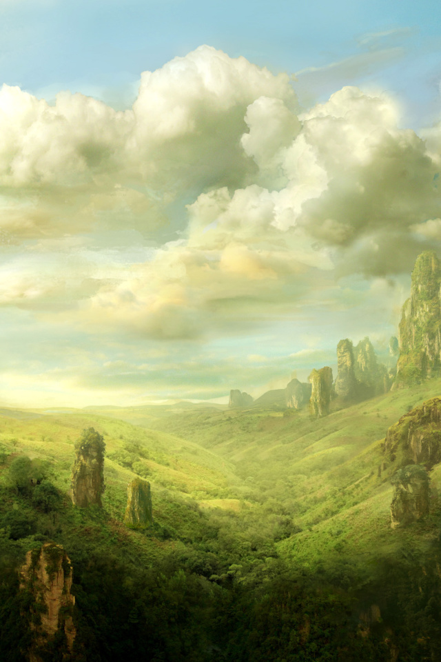 Fantasy Landscape wallpaper 640x960
