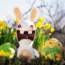 Funny Ugly Easter Bunny wallpaper 128x128