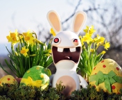 Das Funny Ugly Easter Bunny Wallpaper 176x144