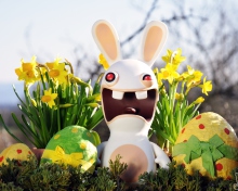 Funny Ugly Easter Bunny wallpaper 220x176
