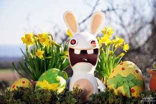 Funny Ugly Easter Bunny Wallpaper for Android, iPhone and iPad