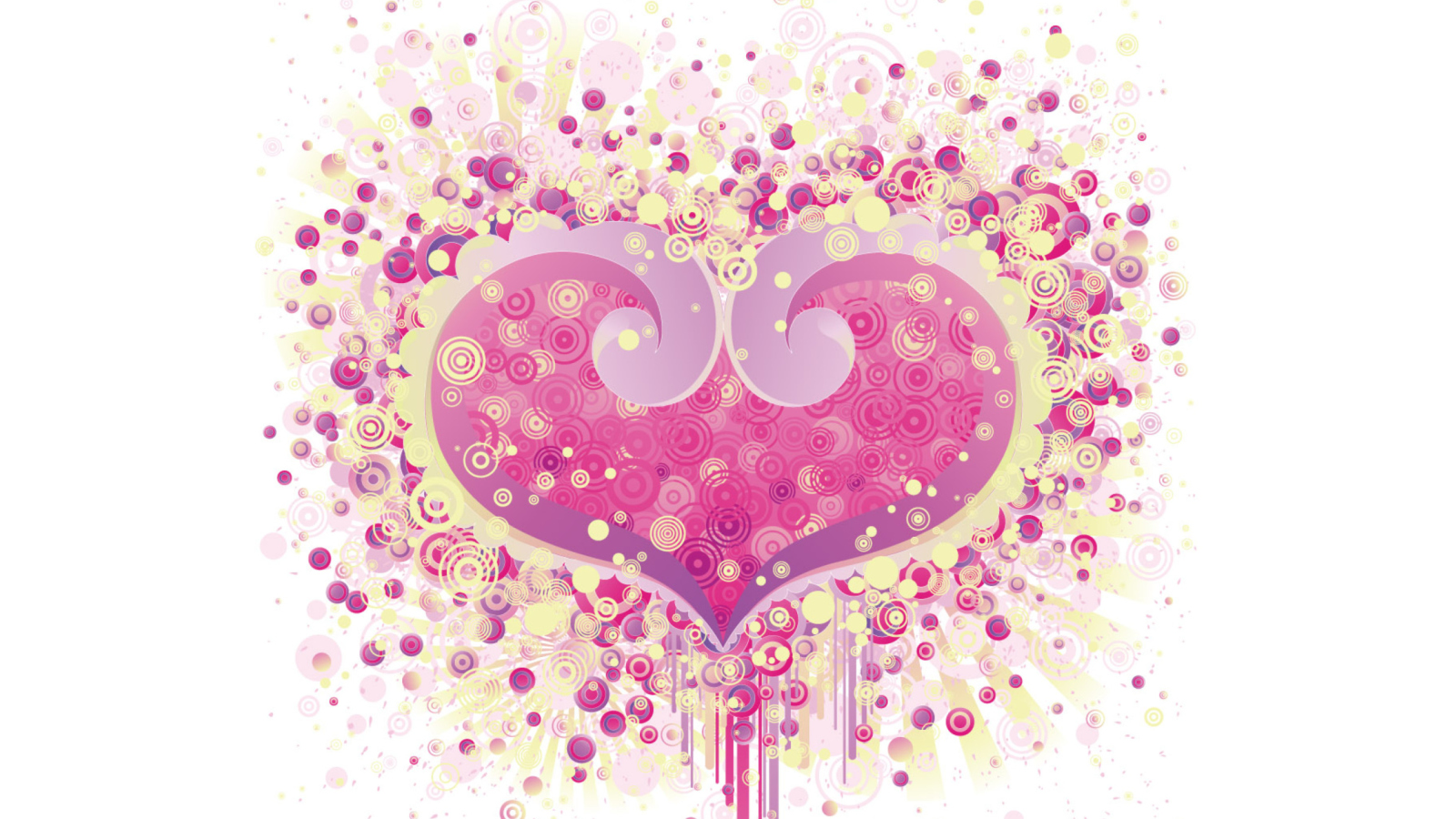Fondo de pantalla Valentine's Day Heart 1600x900