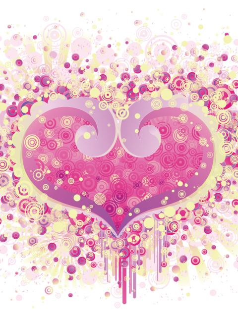 Fondo de pantalla Valentine's Day Heart 480x640