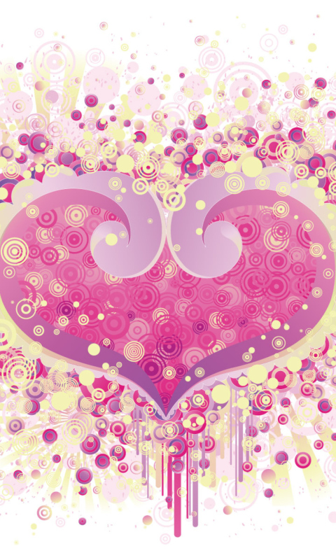 Das Valentine's Day Heart Wallpaper 480x800