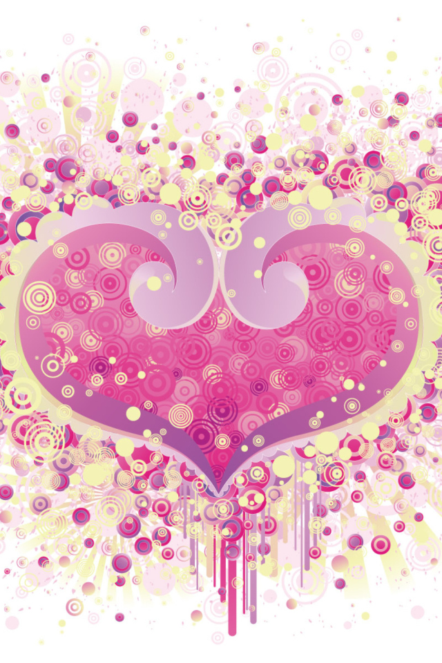 Das Valentine's Day Heart Wallpaper 640x960
