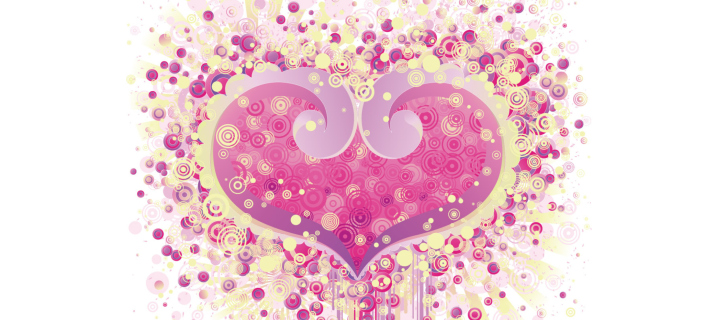 Valentine's Day Heart wallpaper 720x320