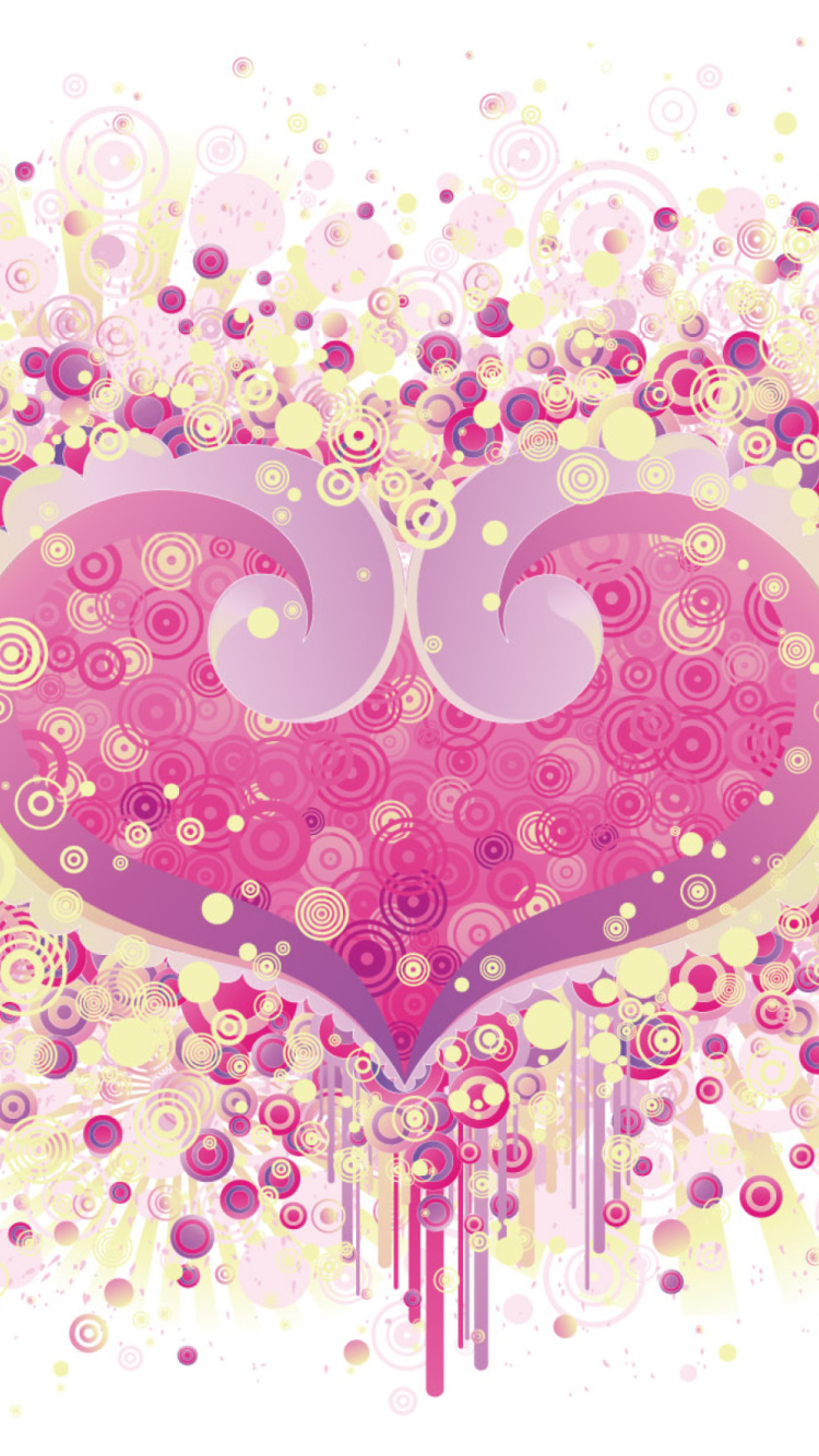 Fondo de pantalla Valentine's Day Heart 750x1334