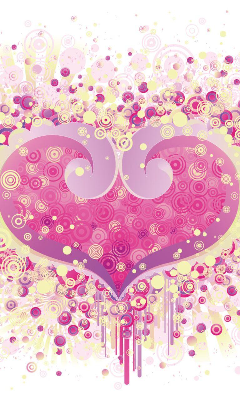 Обои Valentine's Day Heart 768x1280