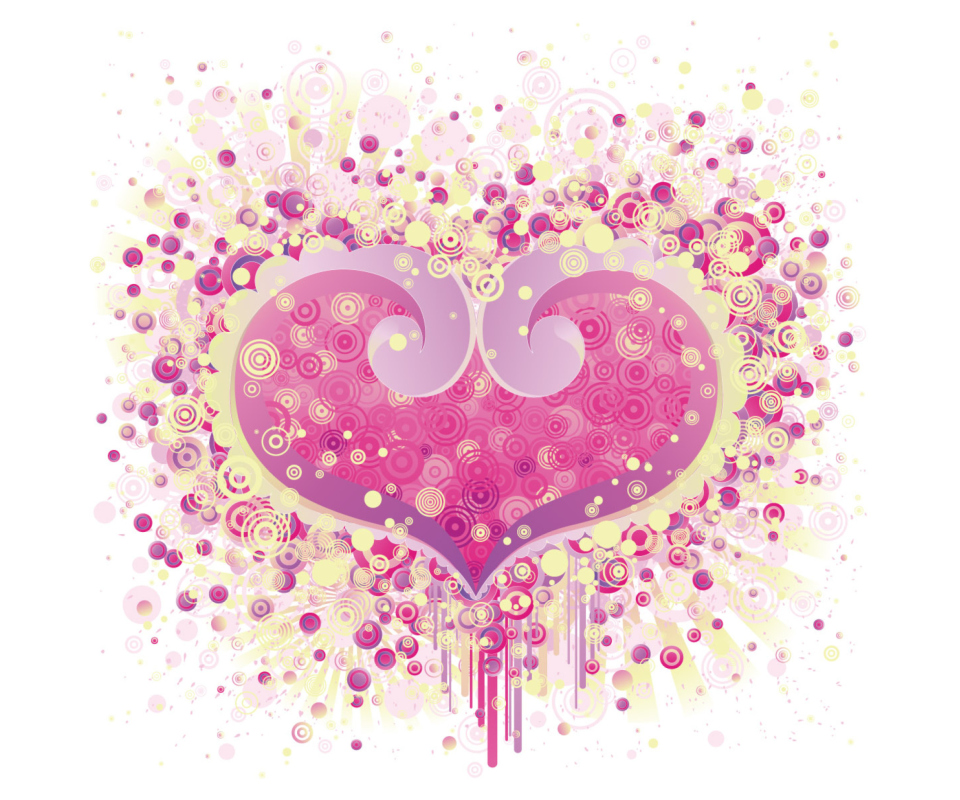 Das Valentine's Day Heart Wallpaper 960x800