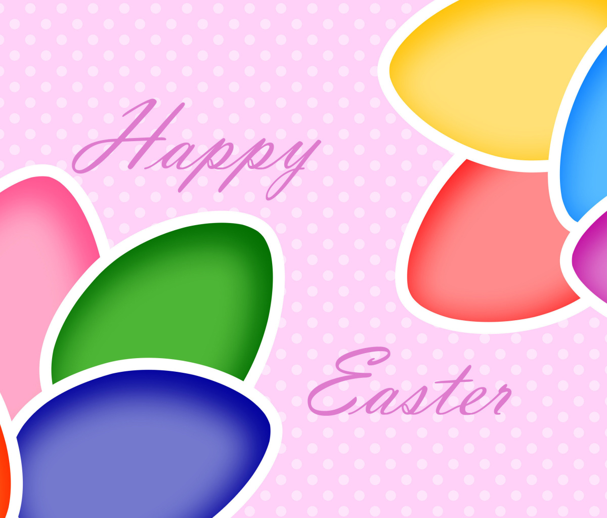 Das Happy Easter Wallpaper 1200x1024
