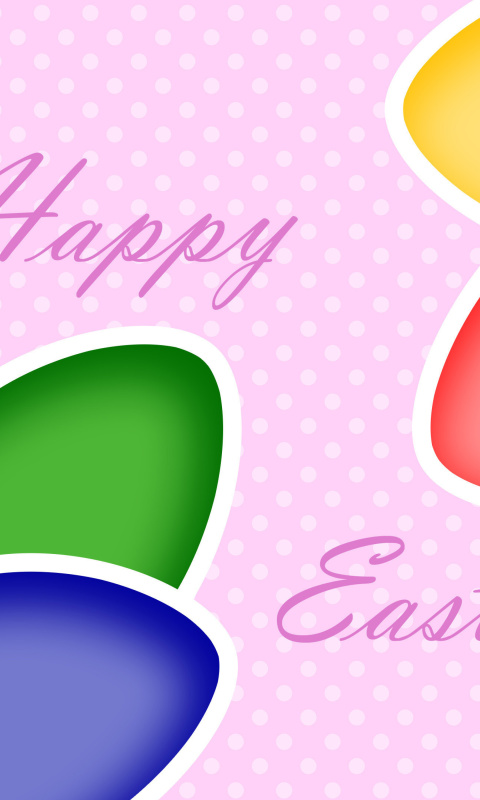 Das Happy Easter Wallpaper 480x800