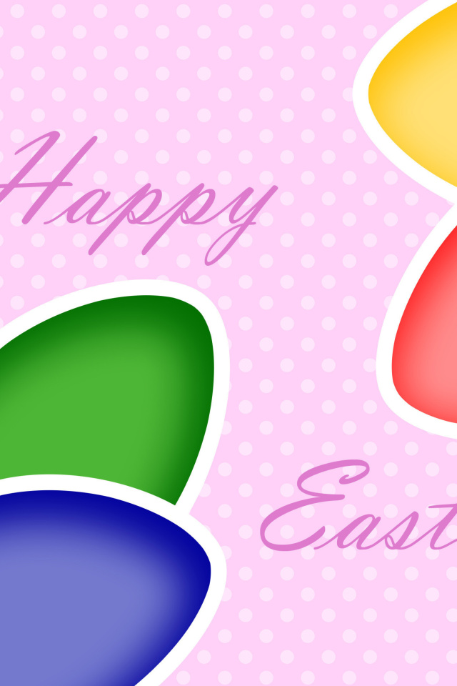 Das Happy Easter Wallpaper 640x960