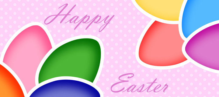 Das Happy Easter Wallpaper 720x320