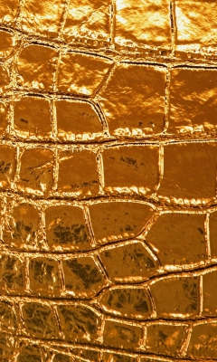 Golden Crocodile Leather wallpaper 240x400