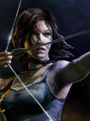 Sfondi Lara Croft With Arrow 132x176