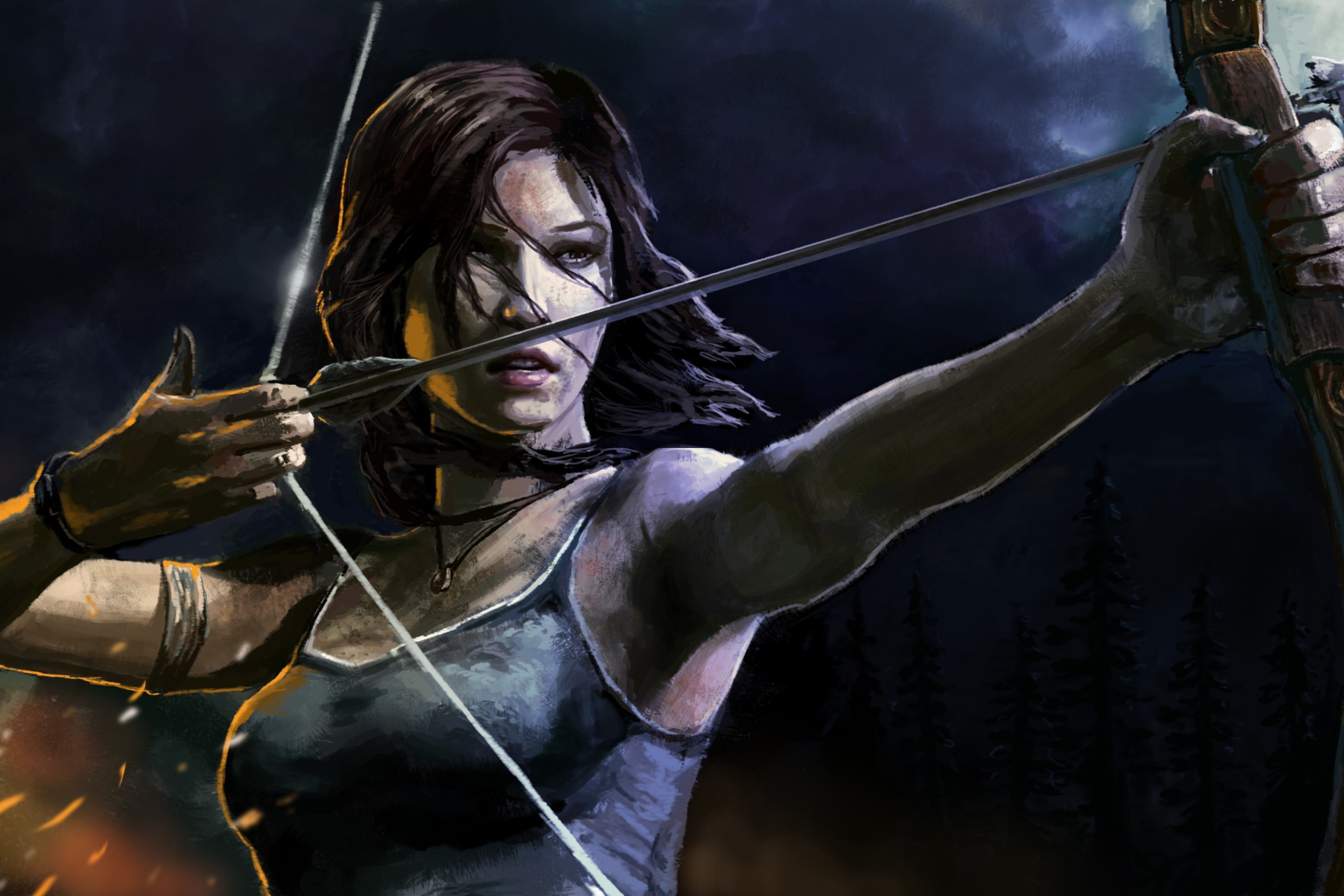 Sfondi Lara Croft With Arrow 2880x1920