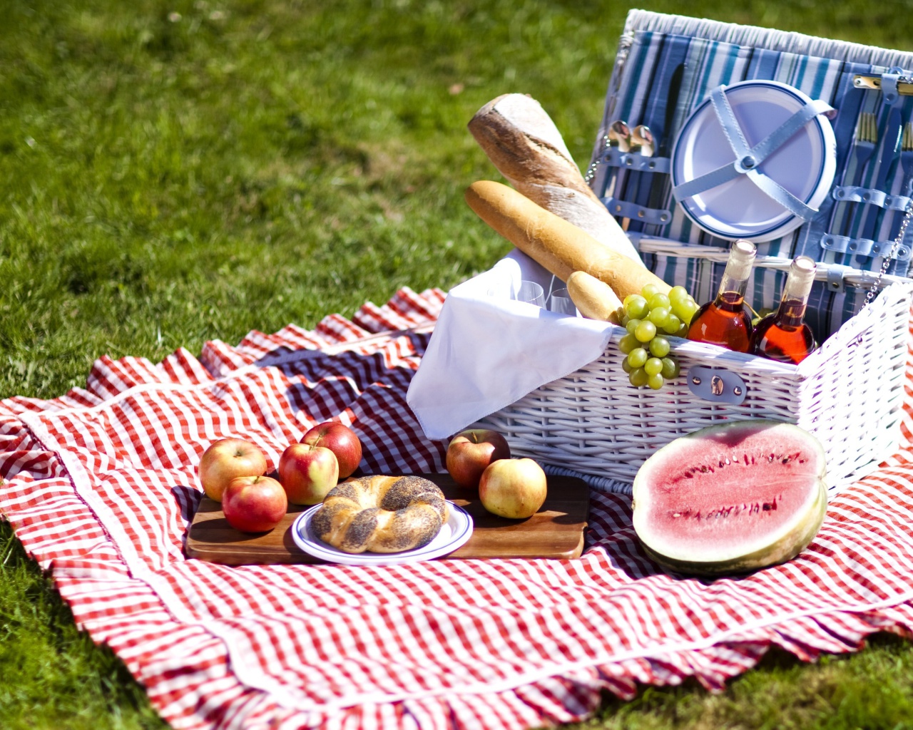 Das Summer Picnic Wallpaper 1280x1024